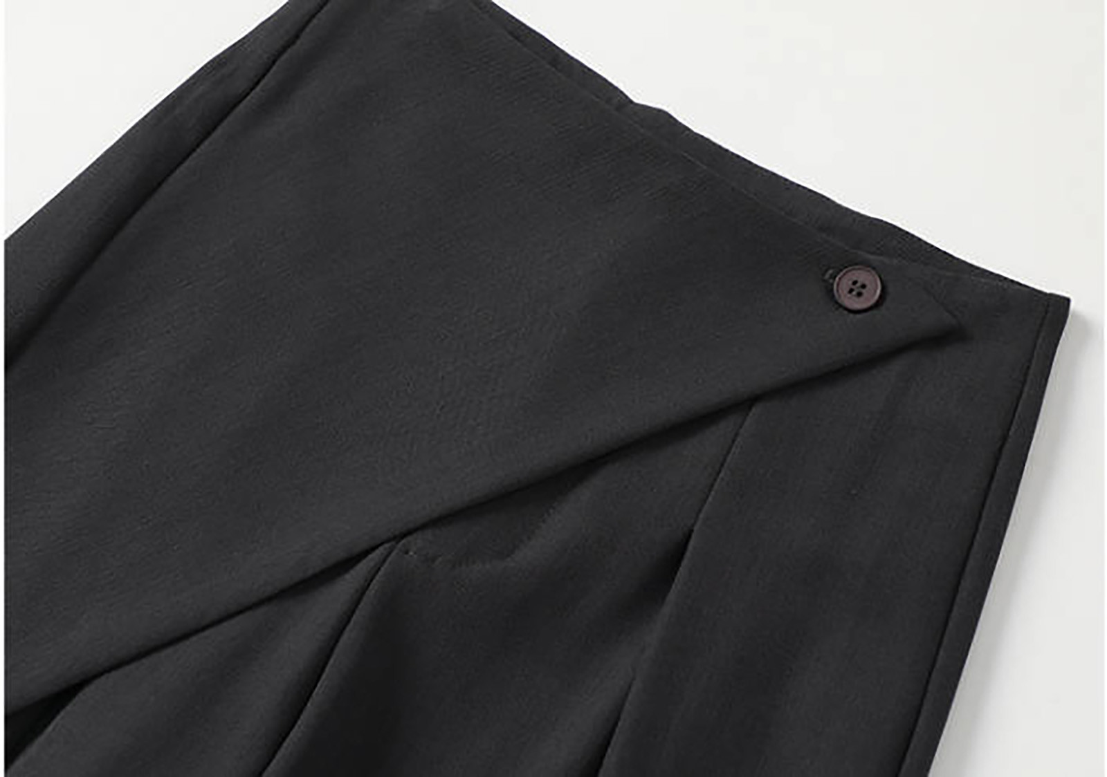 thumbnail image 5 of Pantalones casuales de pierna ancha para mujer - Pantalones de traje rectos de cintura alta - Material de poliéster - Para el trabajo, los negocios, el día a día - Cintura elástica en la parte trasera, 5 of 8